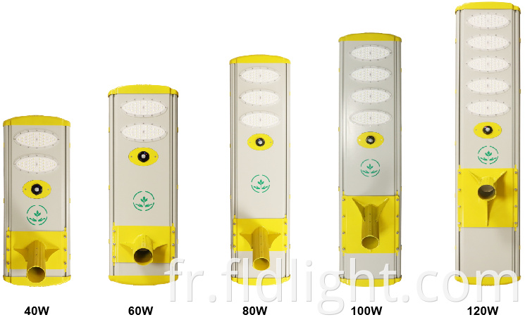 high brightness integrated solar street light